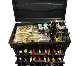 Vintage and Antique Fishing Lures & Tackle Boxes