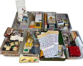 Vintage and Antique Fishing Lures & Tackle Boxes