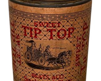 Vintage Tobacco Container, TIP TOP TOBACCO