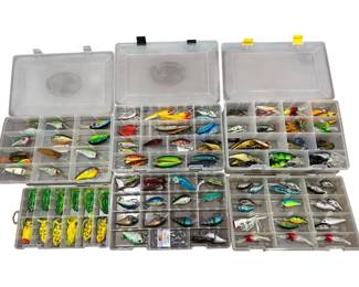 Vintage and Antique Fishing Lures & Tackle Boxes