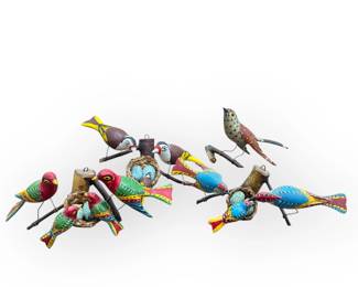 Painted Polish Folk Art Birds