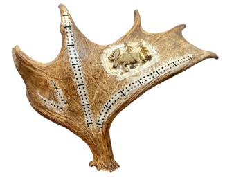 Carved Elk Antler