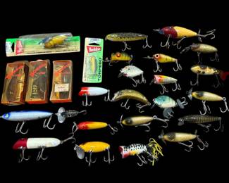 Vintage and Antique Fishing Lures & Tackle Boxes