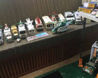 Hess trucks
Helicopters 
Motor home