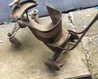 Vintage baby stroller walker