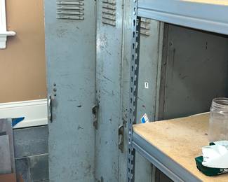 Three connected lockers