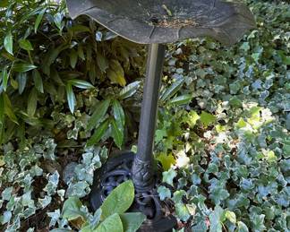 Leaf-Shaped Birdbath
