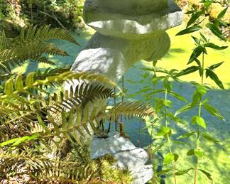 Concrete or Stone Japanese Lantern
