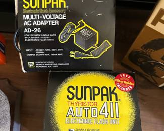 Sunpak AD-26 Multi Voltage AC Adapter, Sunpak Auto 322 Thyristor Electronic Flash Unit