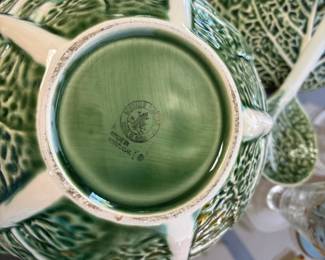 Bordallo Pinheiro Green Cabbage Leaf Soup Tureen