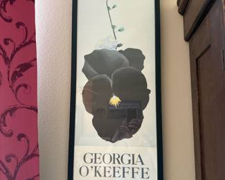 Framed 1926 Georgia O’Keeffe Exhibition Poster