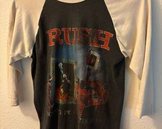1981 Rush Moving Pictures Tour 3/4 Sleeve Band Shirt