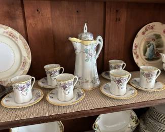 Japan Floral Hand Painted Tea Set