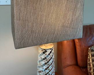 Mirrored Mosaic Tile Table Lamp