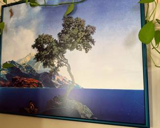 Framed Maxfield Parrish Aquamaritime Print