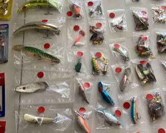 Many fishing lures