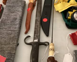 World War II, Japanese bayonet and antique gupti