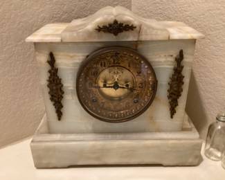 Antique marble clock