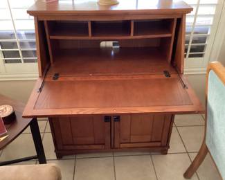 Ashley secretary desk open