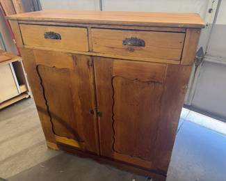 Antique two drawer cabinet