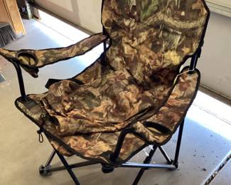 Cabela’s camouflage folding camping chairs