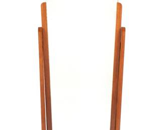Lot 114: French Walnut Art Deco Cheval Mirror