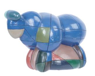 Lot 146: Alexander Ney Anthropomorphic Painted Sculpture
