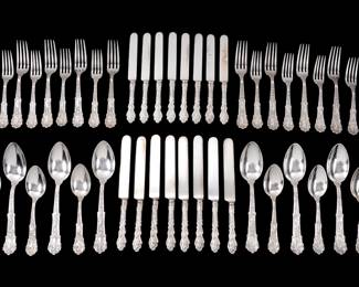 Lot 3: 56pc Gorham Coligni Sterling Flatware Set