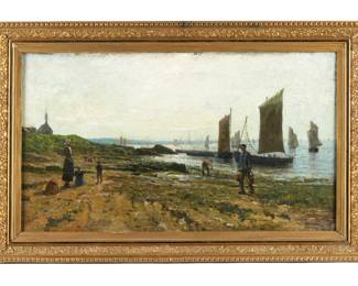 Lot 184: Exhibited Clifford Grayson Shoreline Landscape