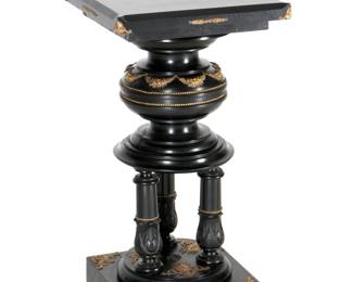 Lot 232: Aesthetic Movement Ebonized Wood Pedestal