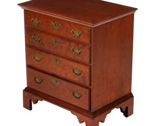 Lot 19a: Eldred Wheeler Diminutive Cherry Chest of Drawers