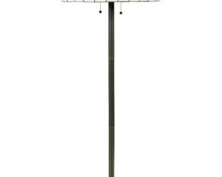 Lot 274: Townes Tiffany Style Leaded Glass Floor Lamp