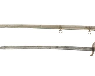 Lot 357: ID Major John Wood Civil War Non-Regulation Sword