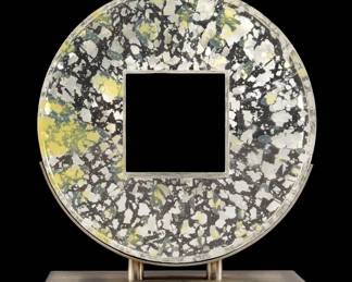Lot 68a: Steven Weinberg Mandala Coin Glass Sculpture