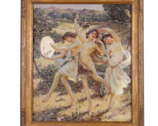 Lot 46: Exhibited Robert Van Vorst Sewell Bacchanals