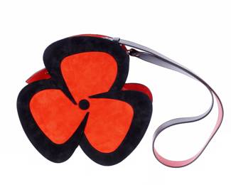 Lot 153c: Christian Louboutin Pensee Suede Clutch Purse