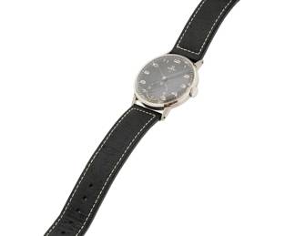 Lot 166: Vintage Omega Black Dial Manual Wristwatch