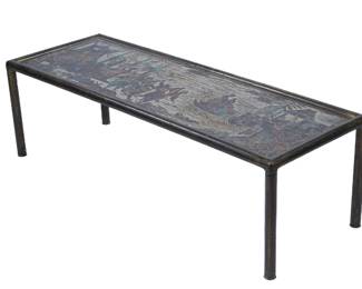 Lot 53: Philip & Kelvin LaVerne Chinese Dance Coffee Table