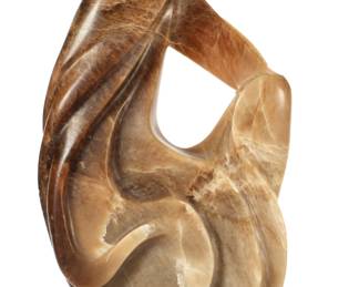 Lot 379: Southwest Modernist Carved Alabaster Sculpture