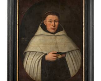 Lot 159: attr. Englebert Fisen 18th C Portrait of a Monk