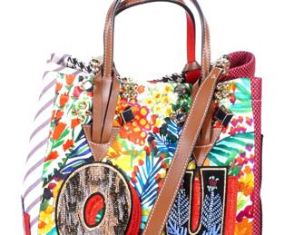Lot 153b: Christian Louboutin Caracaba Embellished Tote Bag