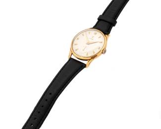 Lot 221: Vintage Cyma 14k Gold Manual Wrist Watch