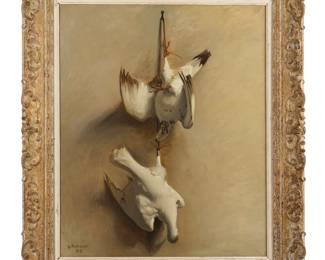 Lot 144: Georges Rohner Nature Morte Birds Still Life
