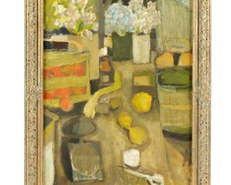 Lot 363: Richard Pinney Modernist Still Life Painting
