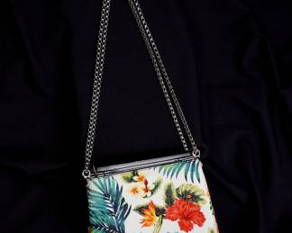 Lot 125a: Christian Louboutin Tropical Spiked Shoulder Bag