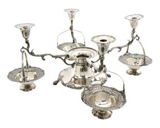 Lot 25: Reed & Barton Sterling Silver Four Arm Epergne 282