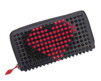 Lot 163b: Christian Louboutin Heart Spiked Panettone Wallet
