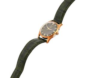 Lot 194: Vintage Omega Automatic Black Hobnail Dial Watch