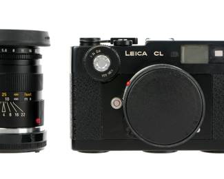 Lot 180: 1973/74 Leica CL Rangefinder Camera with Two Lenses