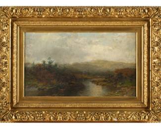 Lot 33a: George McCord Hudson River School Landscape